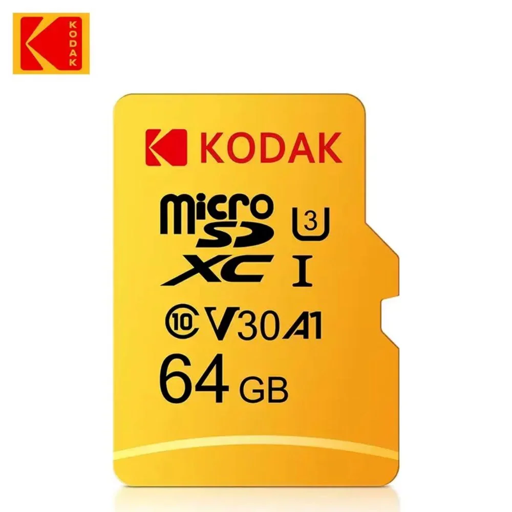 Lot Of 3 Pack Kodak Micro SD Card 64GB High Speed Memory Card U3 A1 V30 Class
